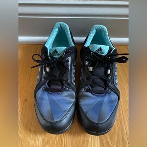 Adidas training women black blue sneakers size 7